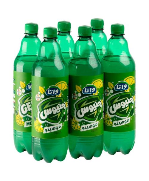 نوشابه گازدار جنیوس موهیتو بسته 6 عددی