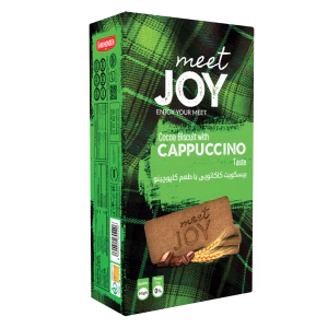 بیسکویت کاکائویی با طعم کاپوچینو میت جوی - 220 گرم
